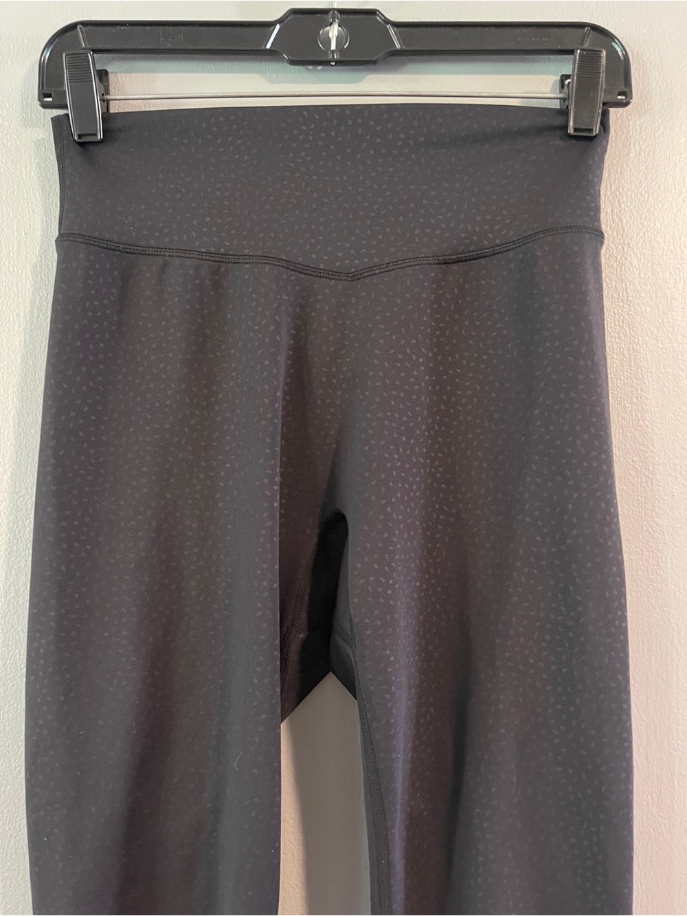 Buff Bunny Leggings Black Speckled High Waist Contoured 28" Ankle Size M - Picture 2 of 6